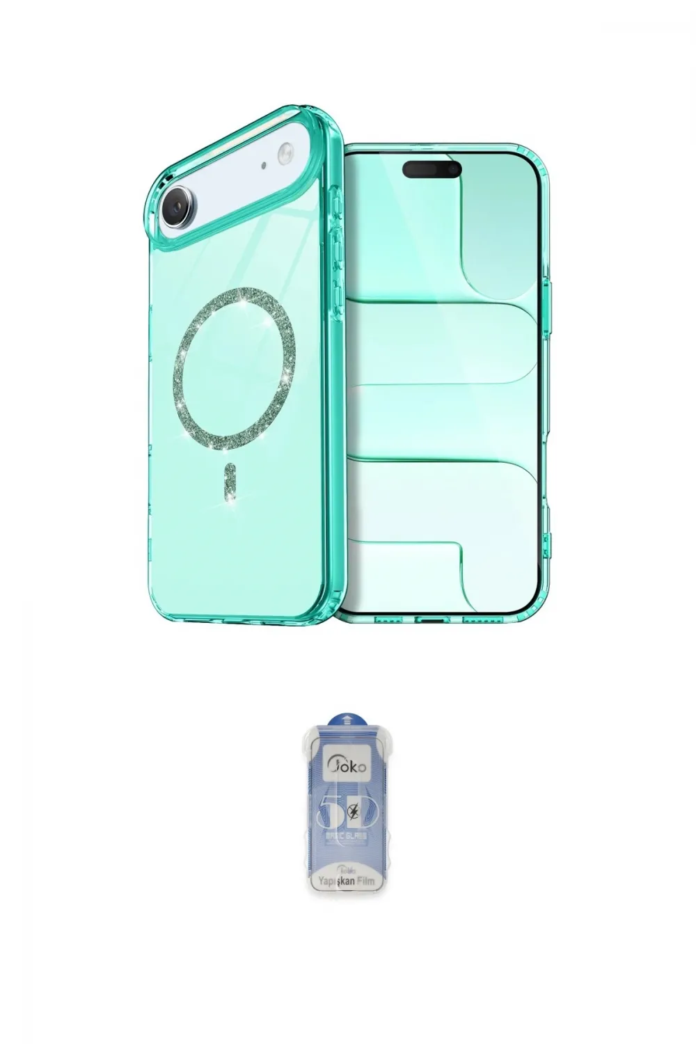 ieg™ iPhone 17 Air Kılıf Kıvılcım Form Prime - Siyah Joko Magic 5D Cam