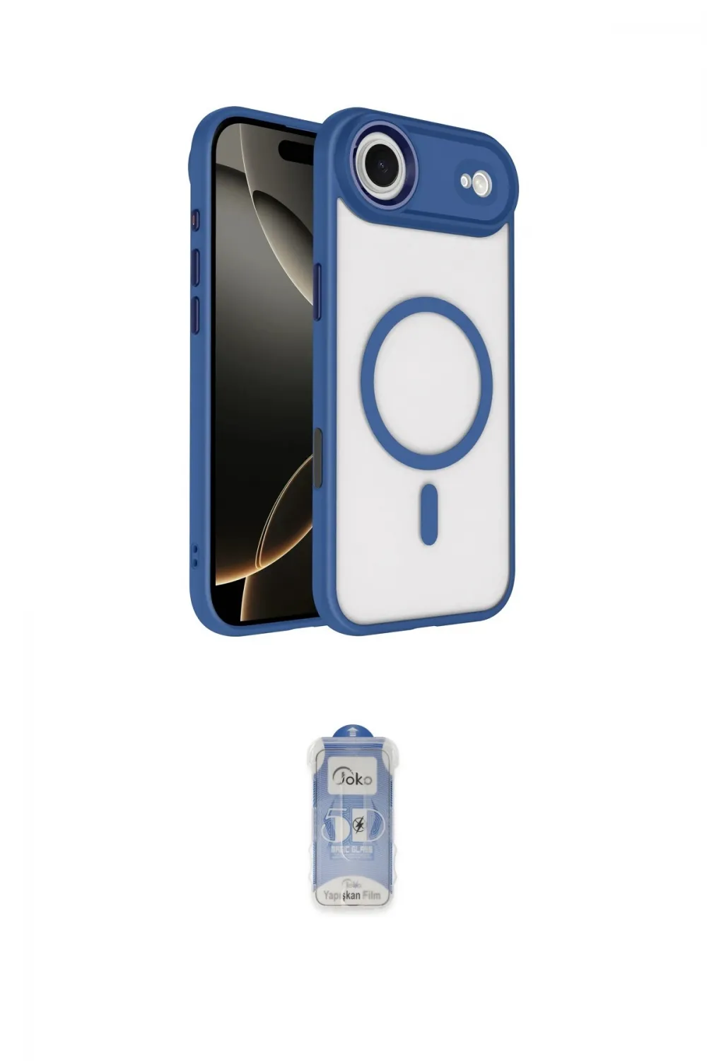 ieg™ iPhone 17 Air Kılıf Kıvılcım Prime - Siyah Joko Magic 5D Cam