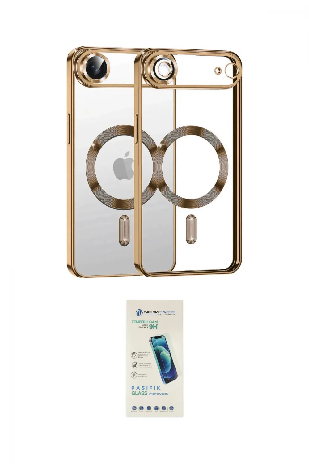 ieg™ iPhone 17 Air Kılıf Nova Işık Özel Seri - Şeffaf Pasifik Cam Ekran Koruyucu