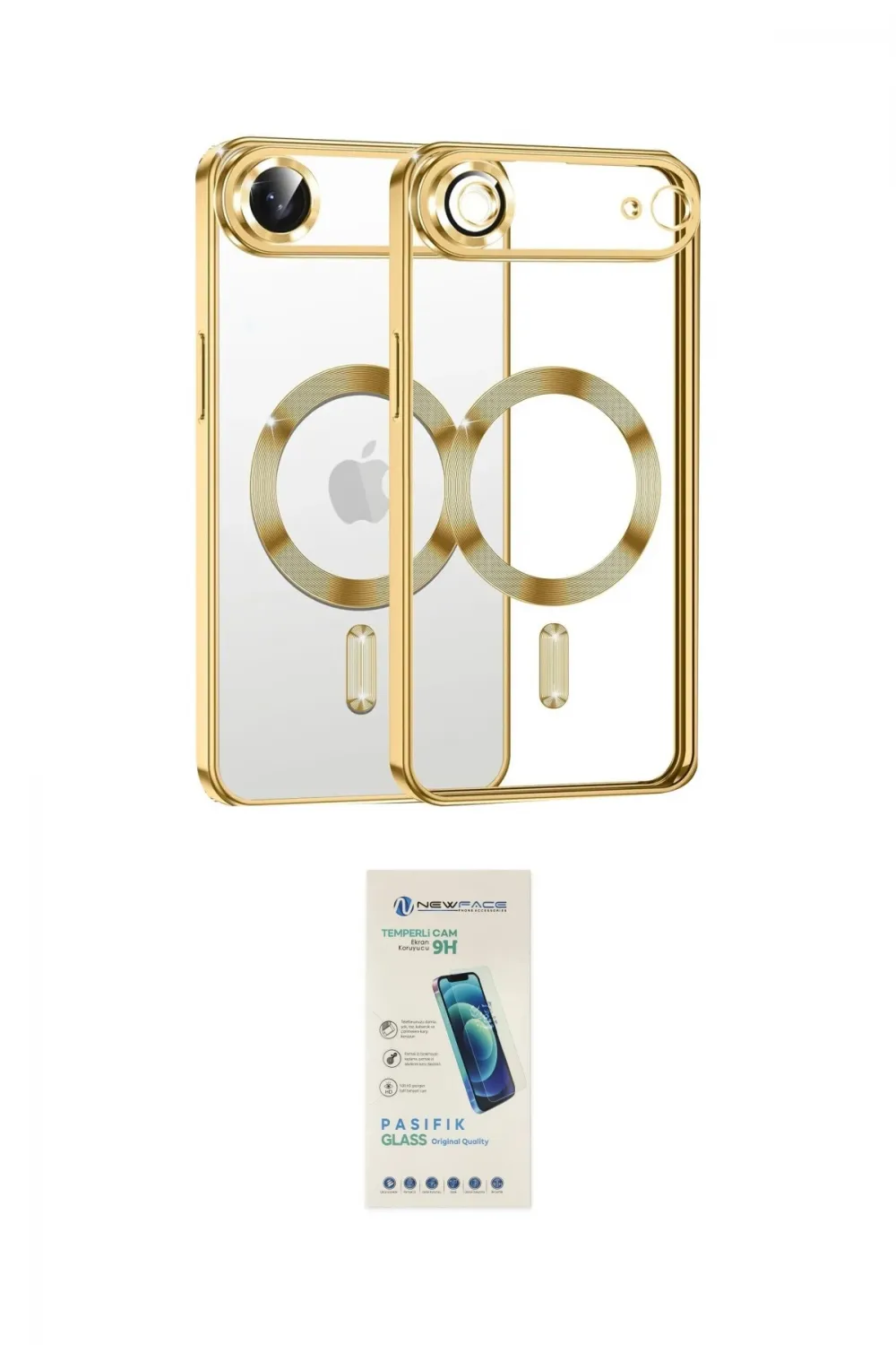 ieg™ iPhone 17 Air Kılıf Nova Işık Özel Seri - Şeffaf Pasifik Cam Ekran Koruyucu