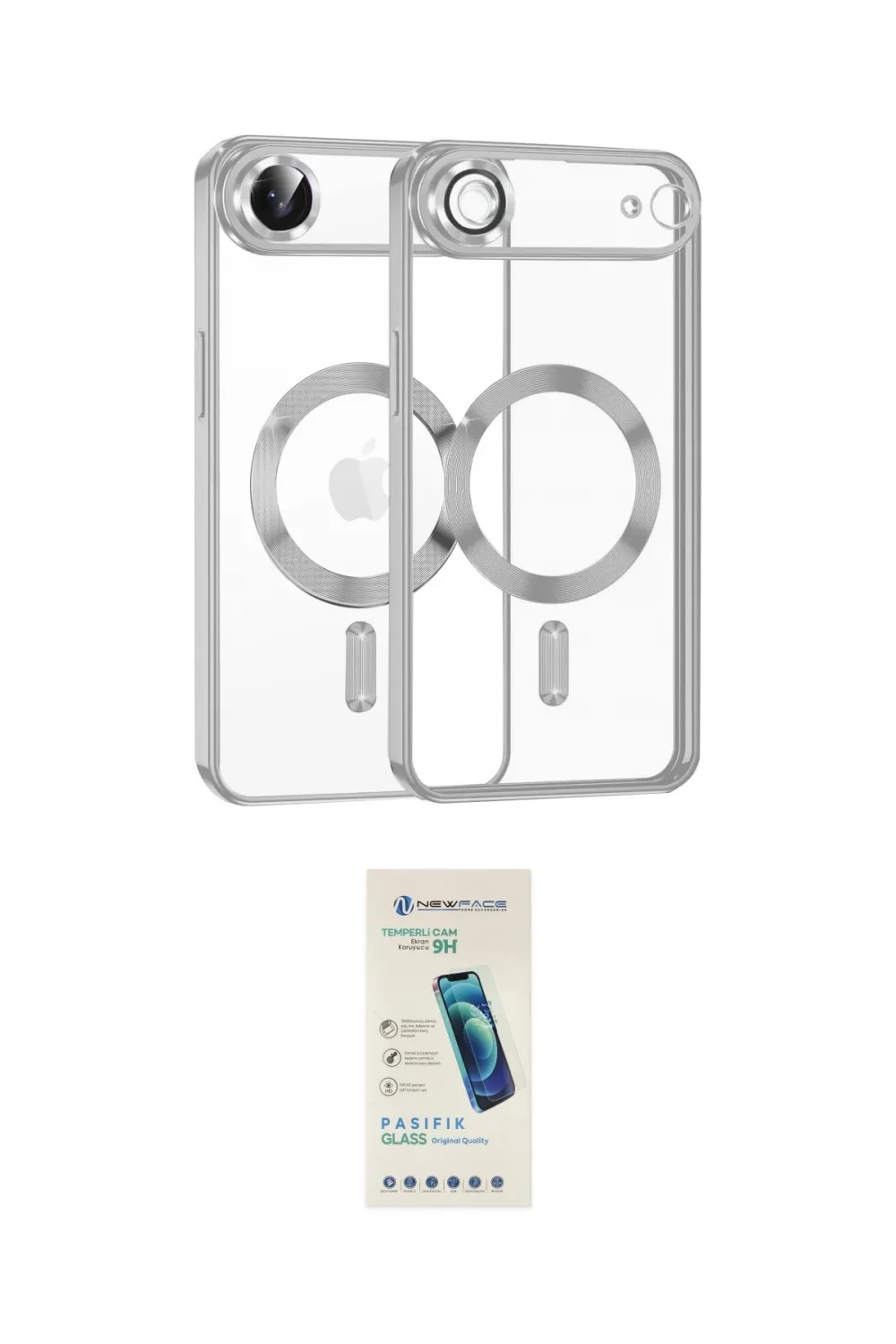 ieg™ iPhone 17 Air Kılıf Nova Işık Özel Seri - Şeffaf Pasifik Cam Ekran Koruyucu