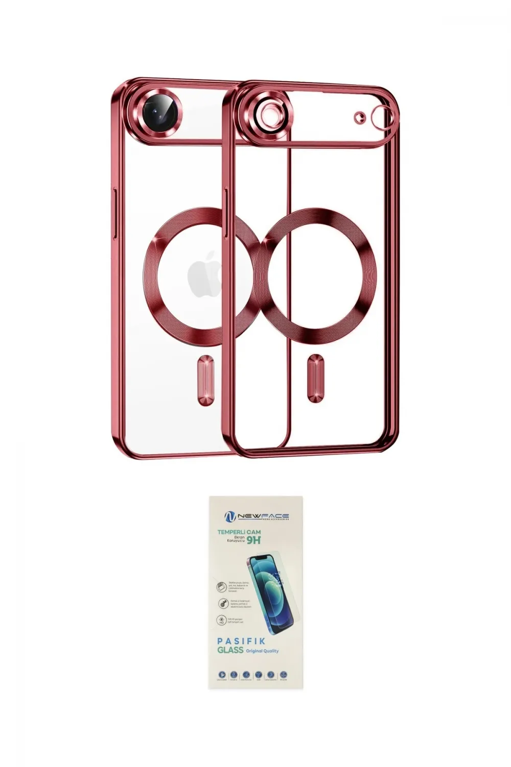 ieg™ iPhone 17 Air Kılıf Nova Işık Özel Seri - Şeffaf Pasifik Cam Ekran Koruyucu