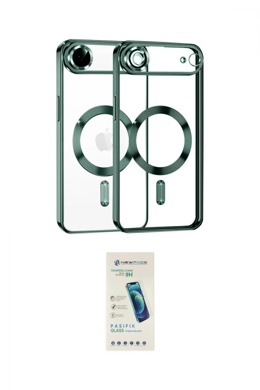 ieg™ iPhone 17 Air Kılıf Nova Işık Özel Seri - Şeffaf Pasifik Cam Ekran Koruyucu