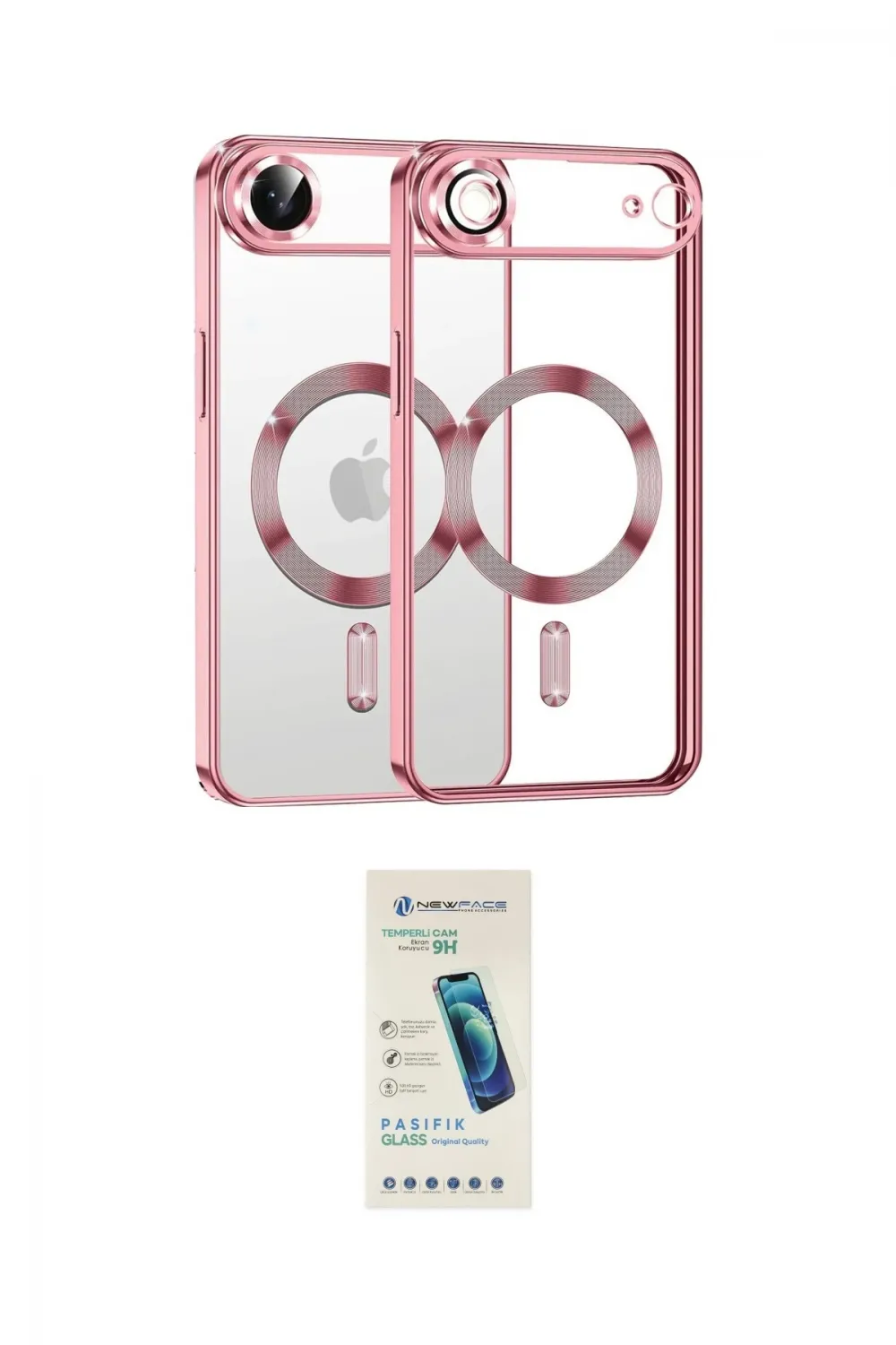 ieg™ iPhone 17 Air Kılıf Nova Işık Özel Seri - Şeffaf Pasifik Cam Ekran Koruyucu