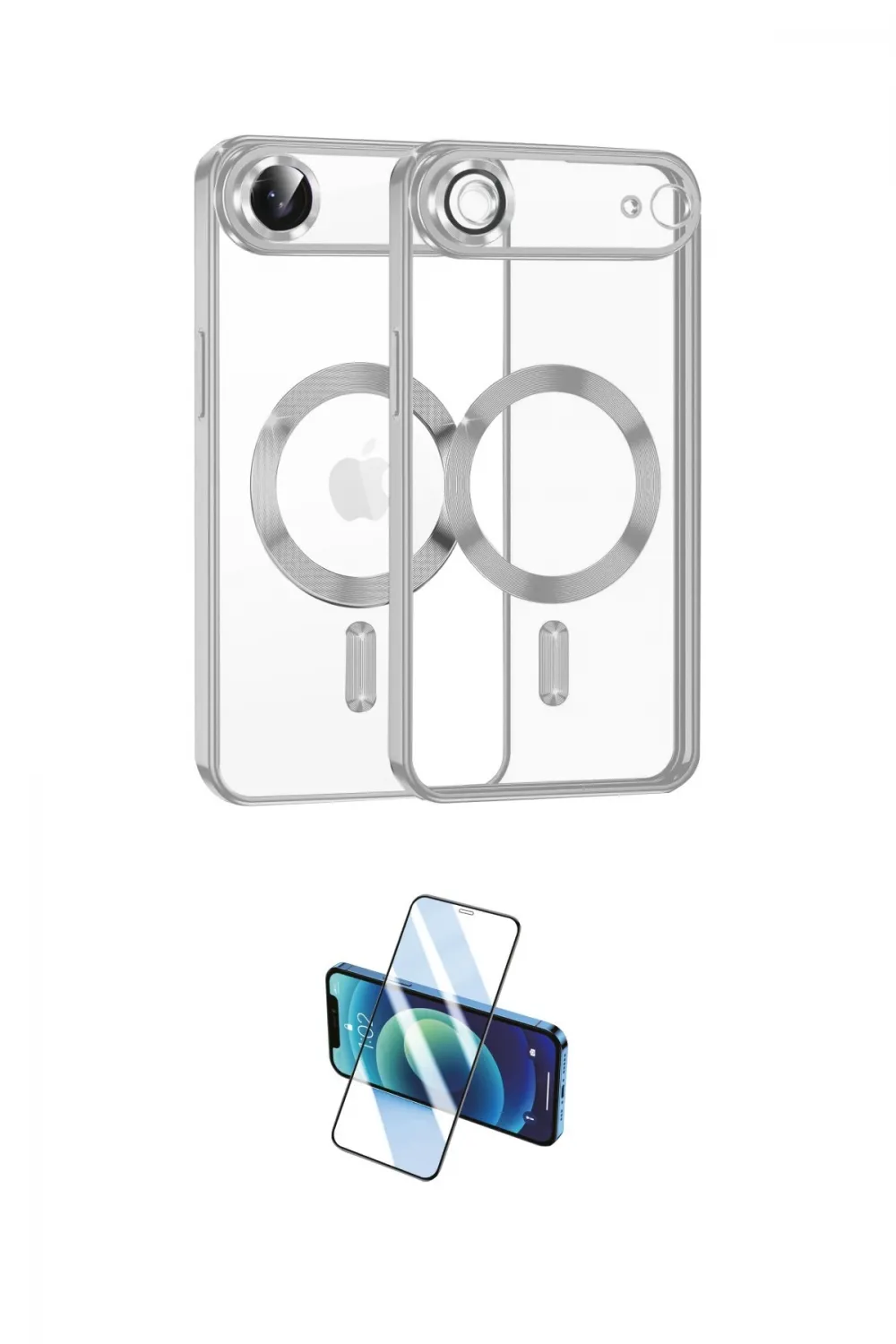 ieg™ iPhone 17 Air Kılıf Nova Işık Özel Seri - Siyah 3D Antistatik Seramik Nano Ekran Koruyucu