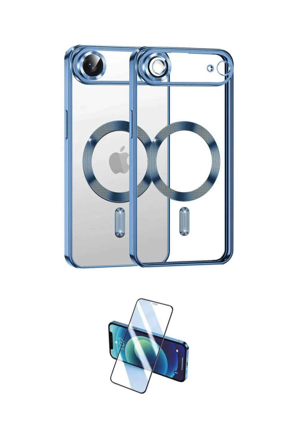 ieg™ iPhone 17 Air Kılıf Nova Işık Özel Seri - Siyah 3D Antistatik Seramik Nano Ekran Koruyucu