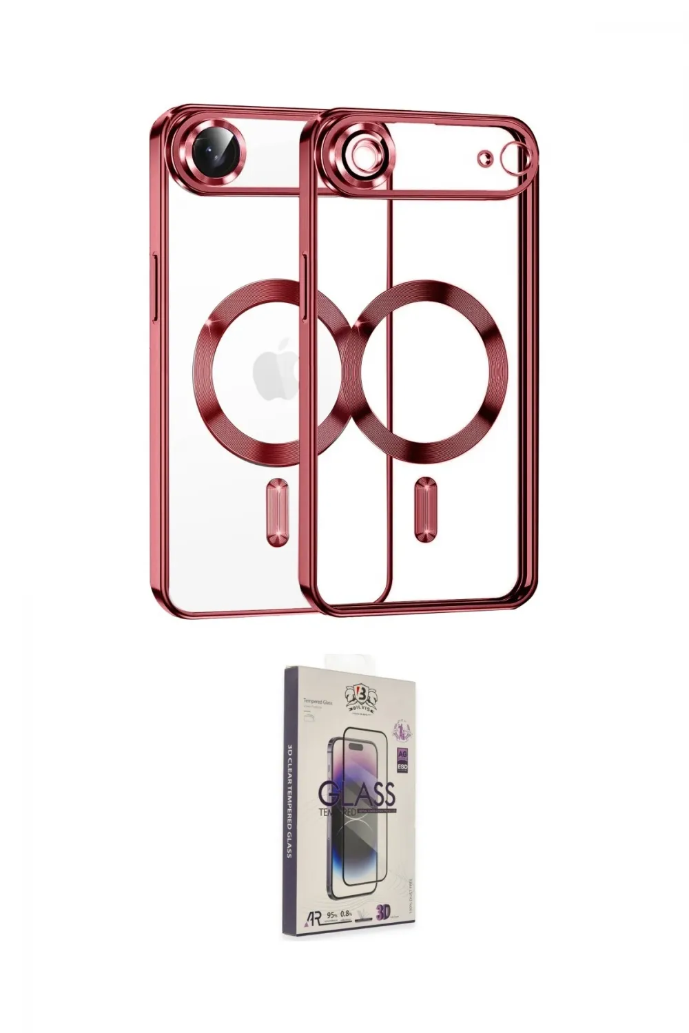 ieg™ iPhone 17 Air Kılıf Nova Işık Özel Seri - Siyah Bilvis 3D Cam Ekran Koruyucu