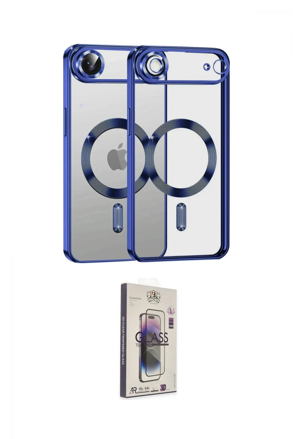 ieg™ iPhone 17 Air Kılıf Nova Işık Özel Seri - Siyah Bilvis 3D Cam Ekran Koruyucu