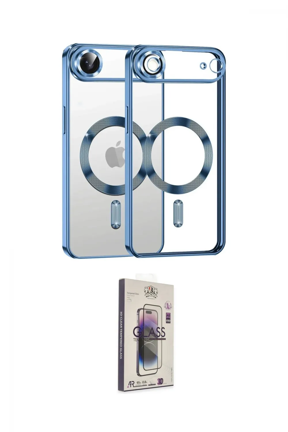 ieg™ iPhone 17 Air Kılıf Nova Işık Özel Seri - Siyah Bilvis 3D Cam Ekran Koruyucu