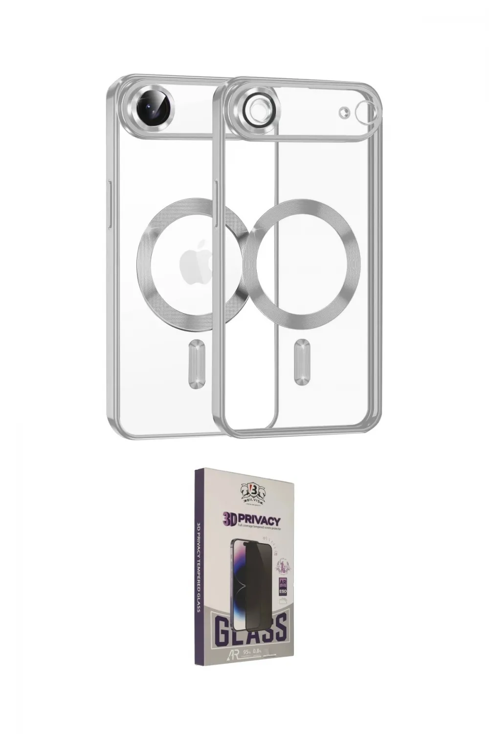 ieg™ iPhone 17 Air Kılıf Nova Işık Özel Seri - Siyah Bilvis Hayalet Cam Ekran Koruyucu