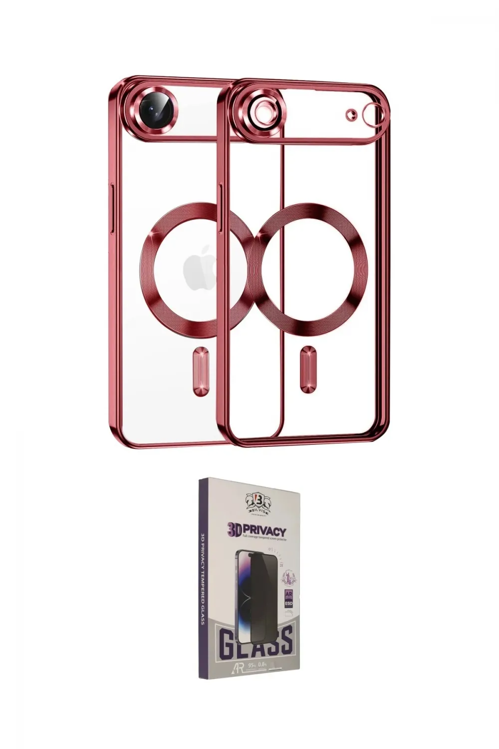 ieg™ iPhone 17 Air Kılıf Nova Işık Özel Seri - Siyah Bilvis Hayalet Cam Ekran Koruyucu
