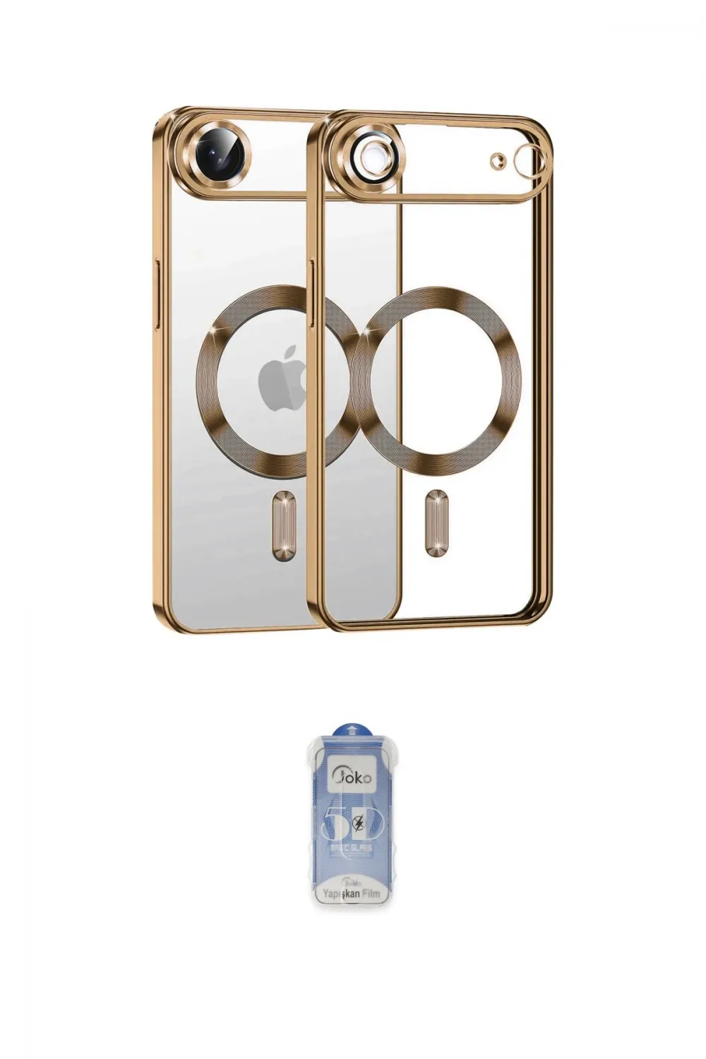 ieg™ iPhone 17 Air Kılıf Nova Işık Özel Seri - Siyah Joko Magic 5D Cam