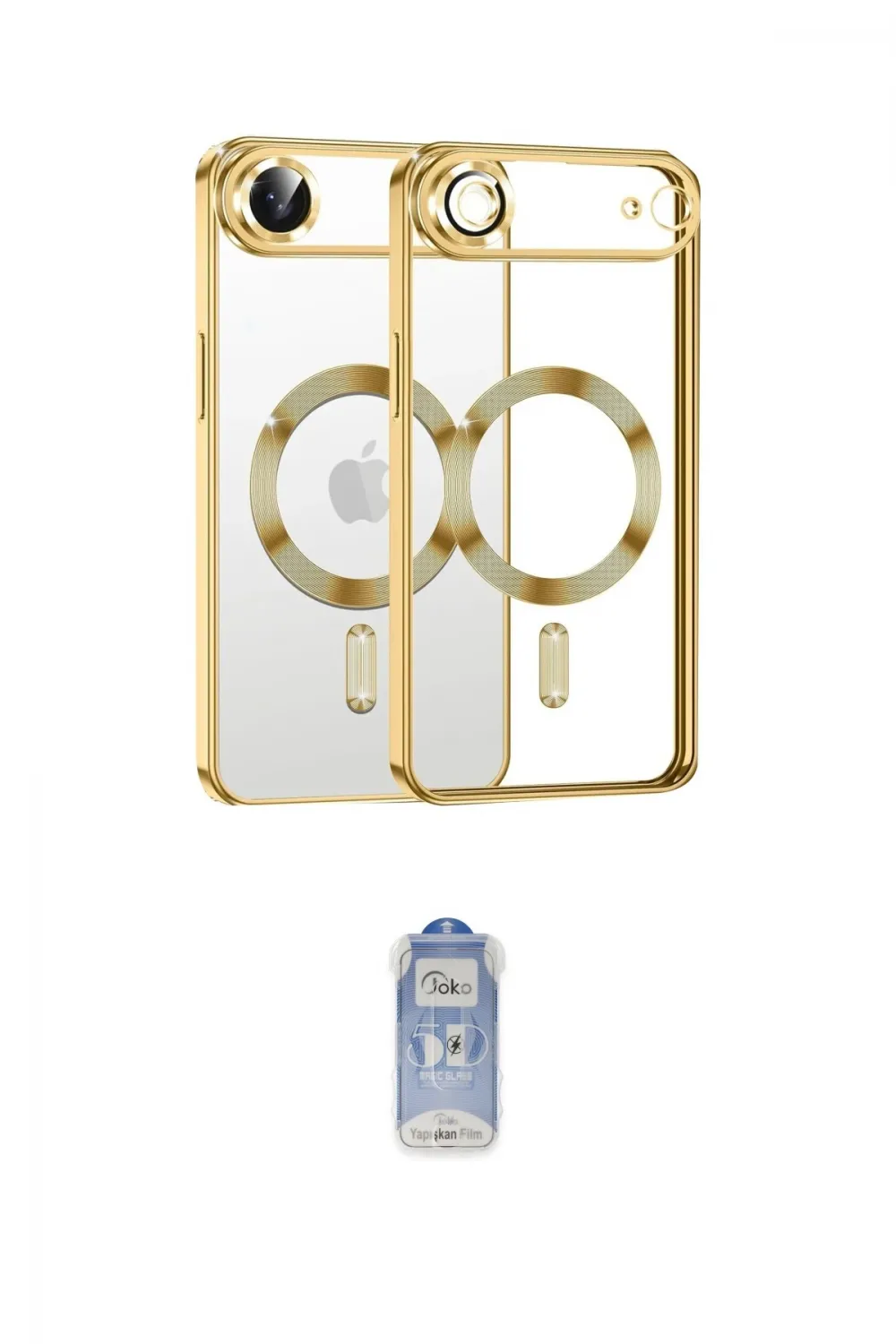 ieg™ iPhone 17 Air Kılıf Nova Işık Özel Seri - Siyah Joko Magic 5D Cam