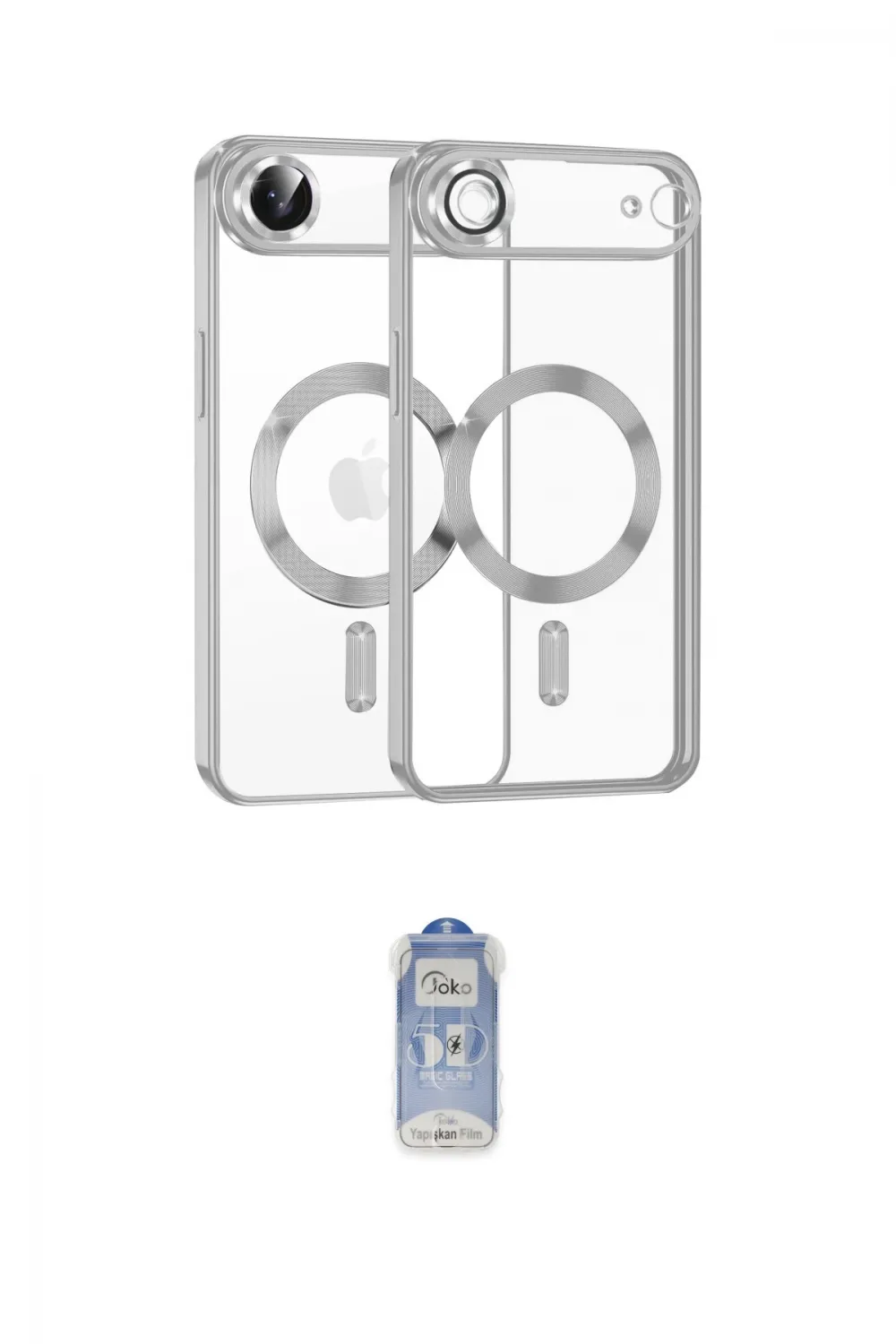 ieg™ iPhone 17 Air Kılıf Nova Işık Özel Seri - Siyah Joko Magic 5D Cam