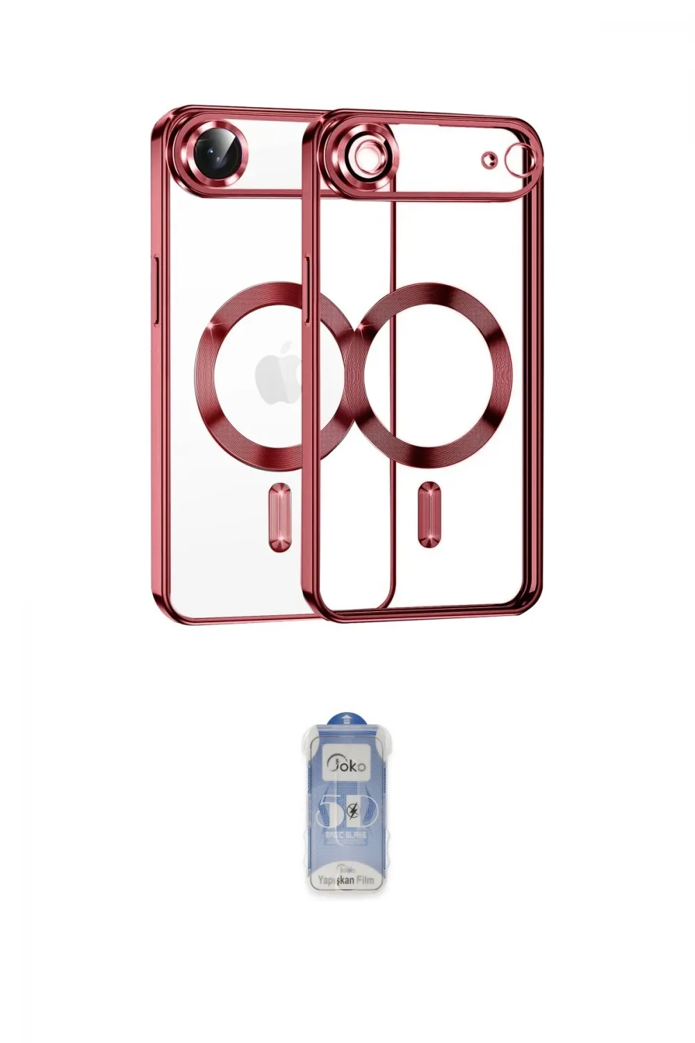 ieg™ iPhone 17 Air Kılıf Nova Işık Özel Seri - Siyah Joko Magic 5D Cam