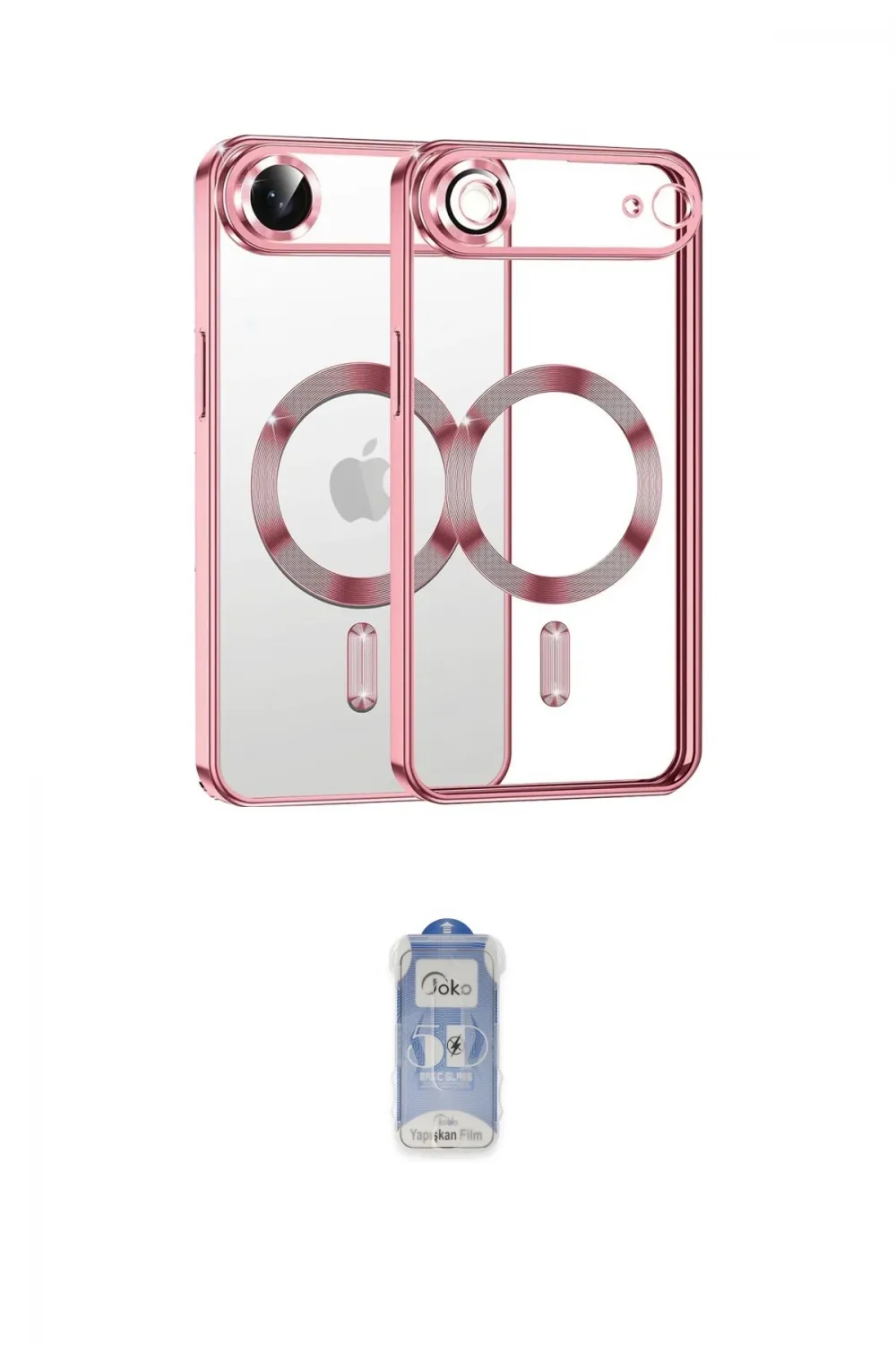ieg™ iPhone 17 Air Kılıf Nova Işık Özel Seri - Siyah Joko Magic 5D Cam