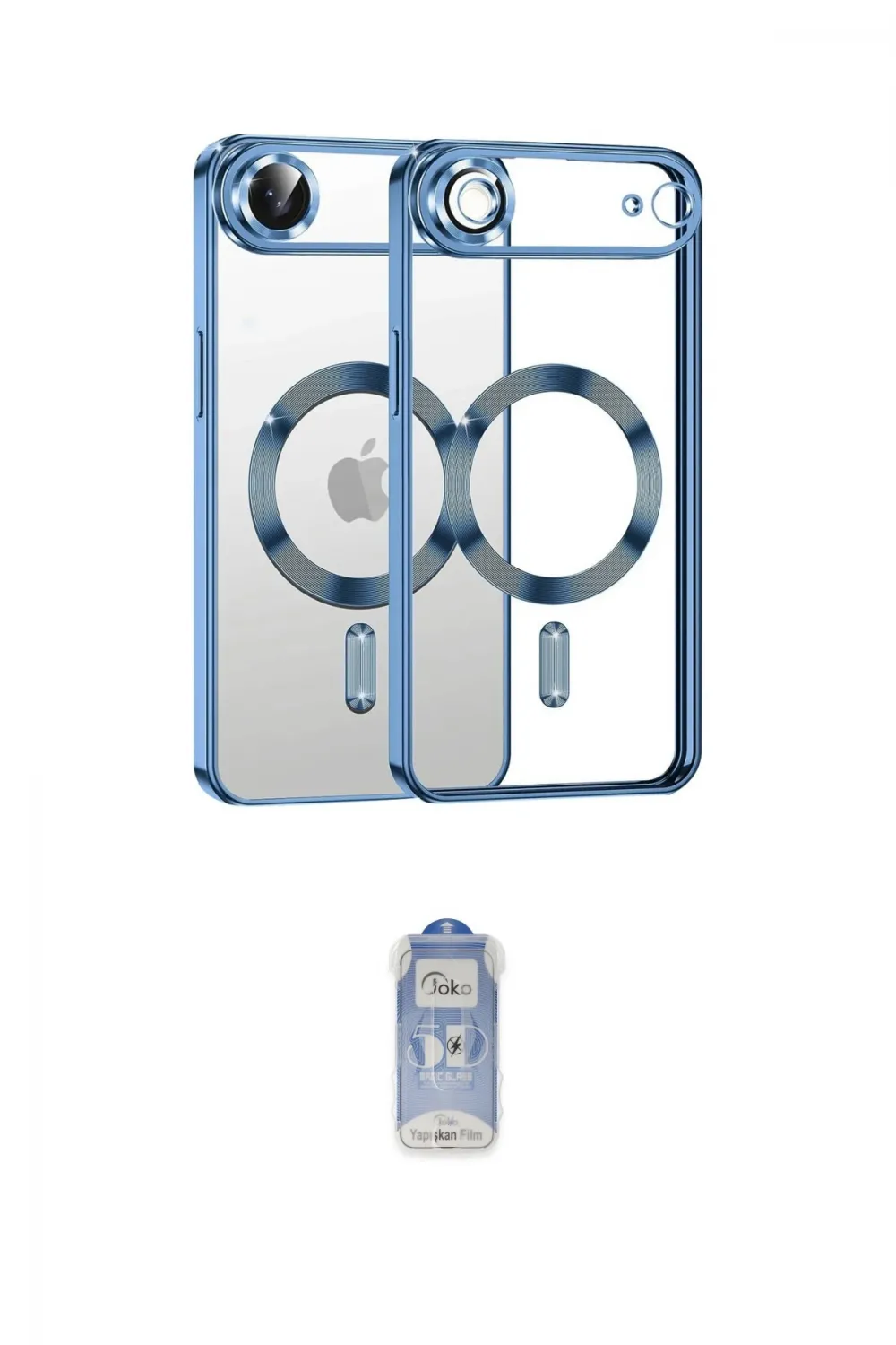 ieg™ iPhone 17 Air Kılıf Nova Işık Özel Seri - Siyah Joko Magic 5D Cam