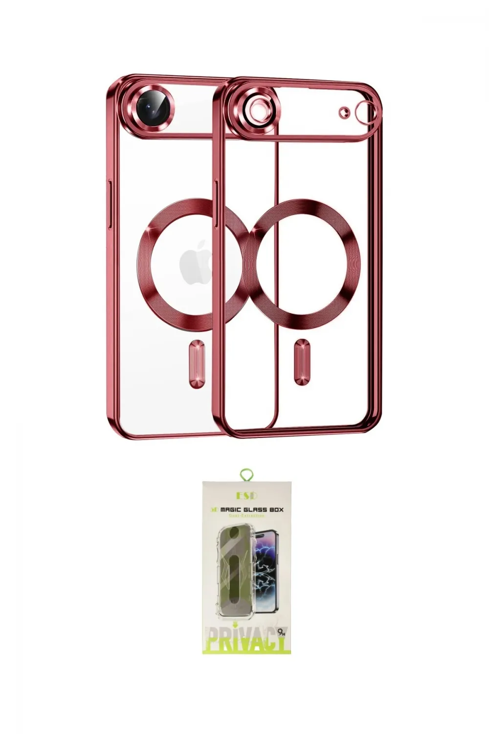ieg™ iPhone 17 Air Kılıf Nova Işık Özel Seri - Siyah Joko Magic 5D Hayalet Cam