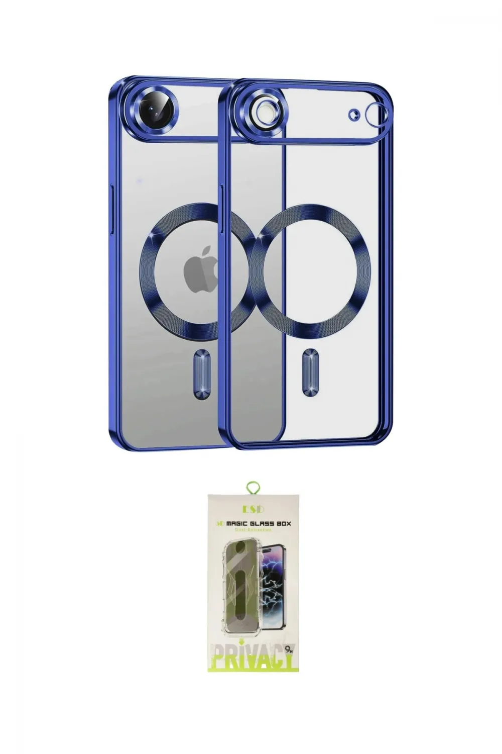 ieg™ iPhone 17 Air Kılıf Nova Işık Özel Seri - Siyah Joko Magic 5D Hayalet Cam