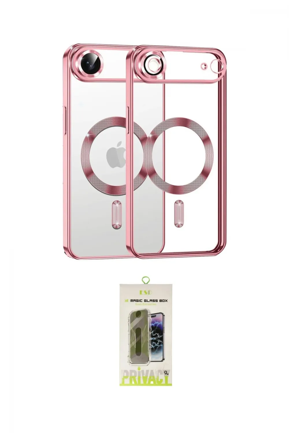 ieg™ iPhone 17 Air Kılıf Nova Işık Özel Seri - Siyah Joko Magic 5D Hayalet Cam