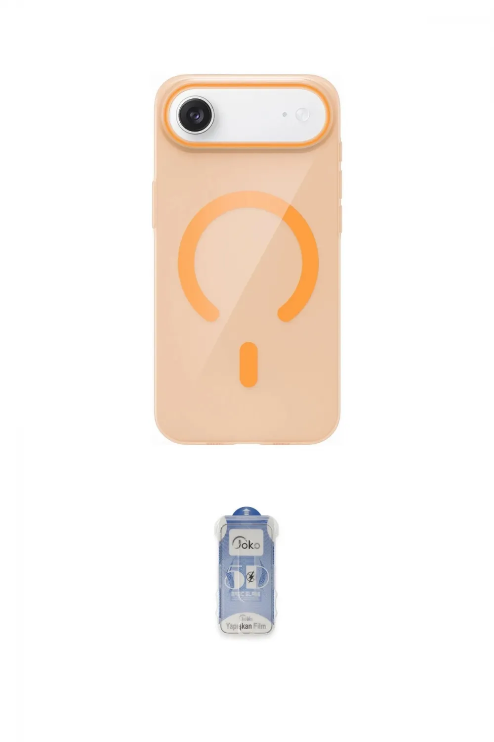 ieg™ iPhone 17 Air Kılıf Pusula Form Özel Seri - Siyah Joko Magic 5D Cam