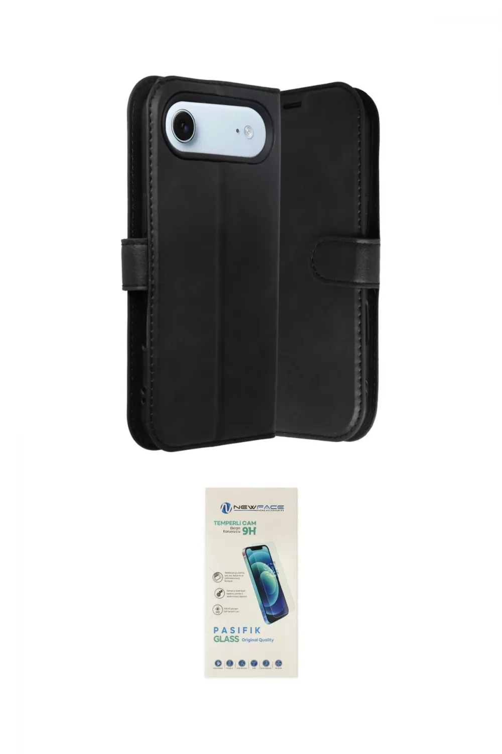 ieg™ iPhone 17 Air Kılıf Siluet Işık Serisi - Şeffaf Pasifik Cam Ekran Koruyucu