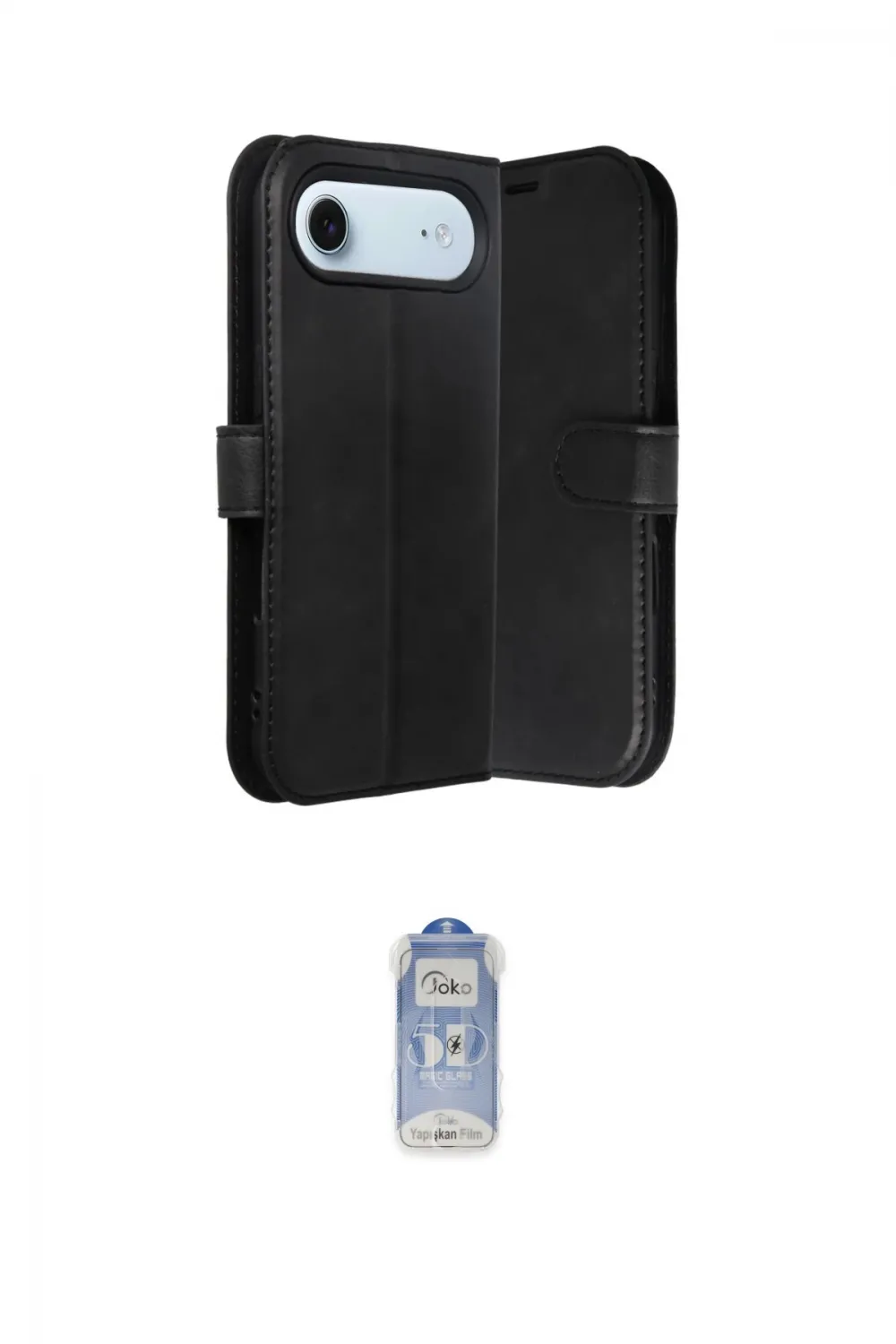 ieg™ iPhone 17 Air Kılıf Siluet Işık Serisi - Siyah Joko Magic 5D Cam