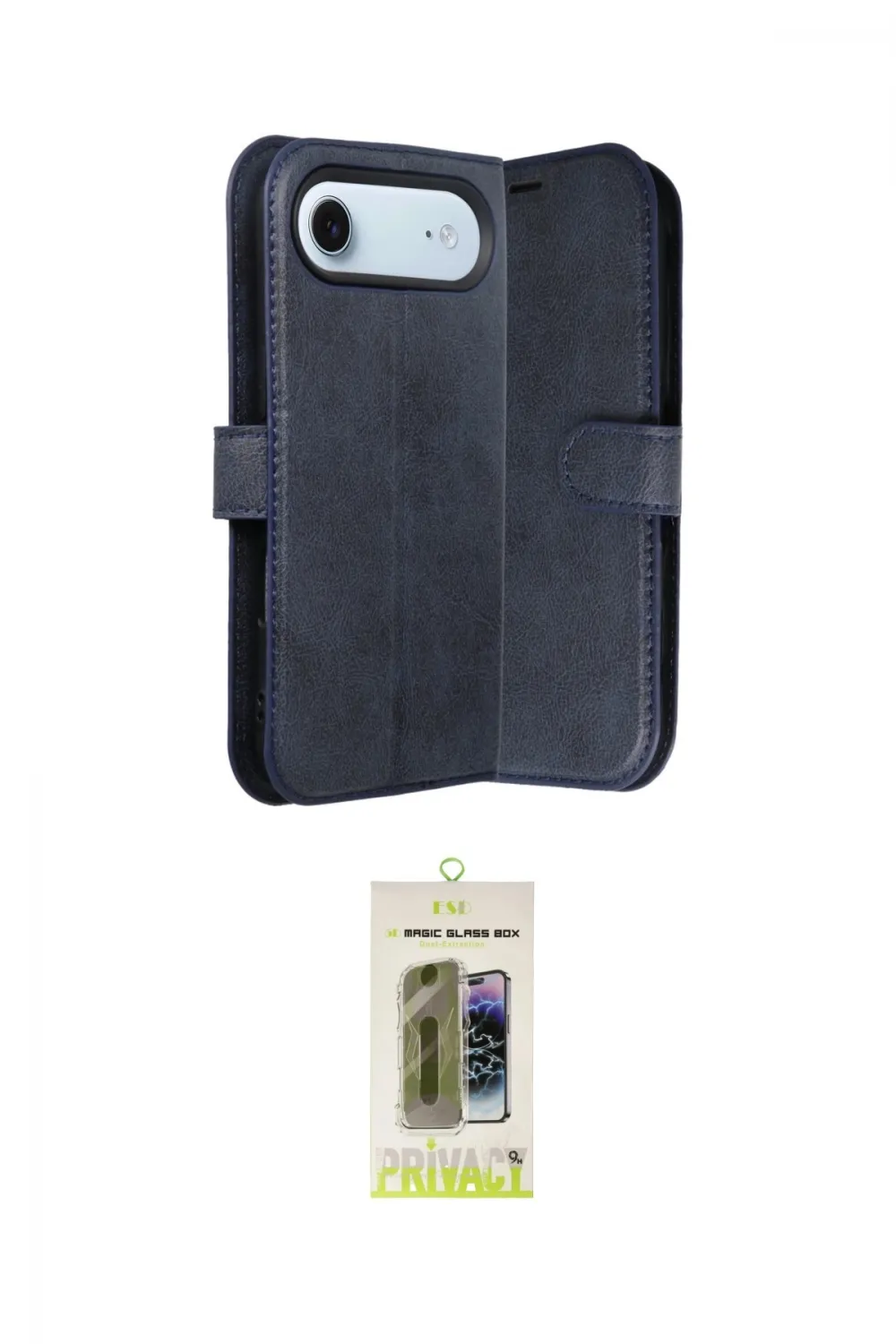ieg™ iPhone 17 Air Kılıf Siluet Işık Serisi - Siyah Joko Magic 5D Hayalet Cam
