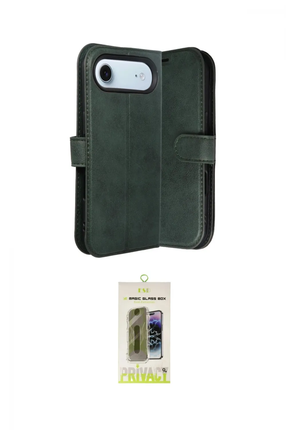ieg™ iPhone 17 Air Kılıf Siluet Işık Serisi - Siyah Joko Magic 5D Hayalet Cam