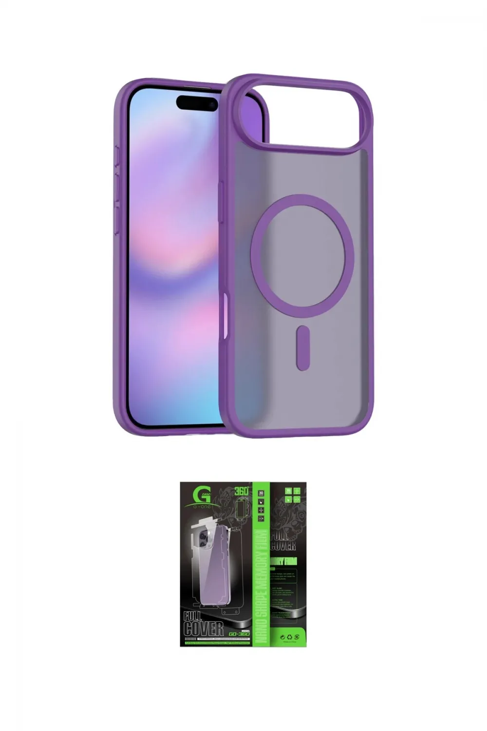 ieg™ iPhone 17 Air Kılıf Siluet Minimal Prime - Şeffaf 360 Full Body Arka Koruyucu