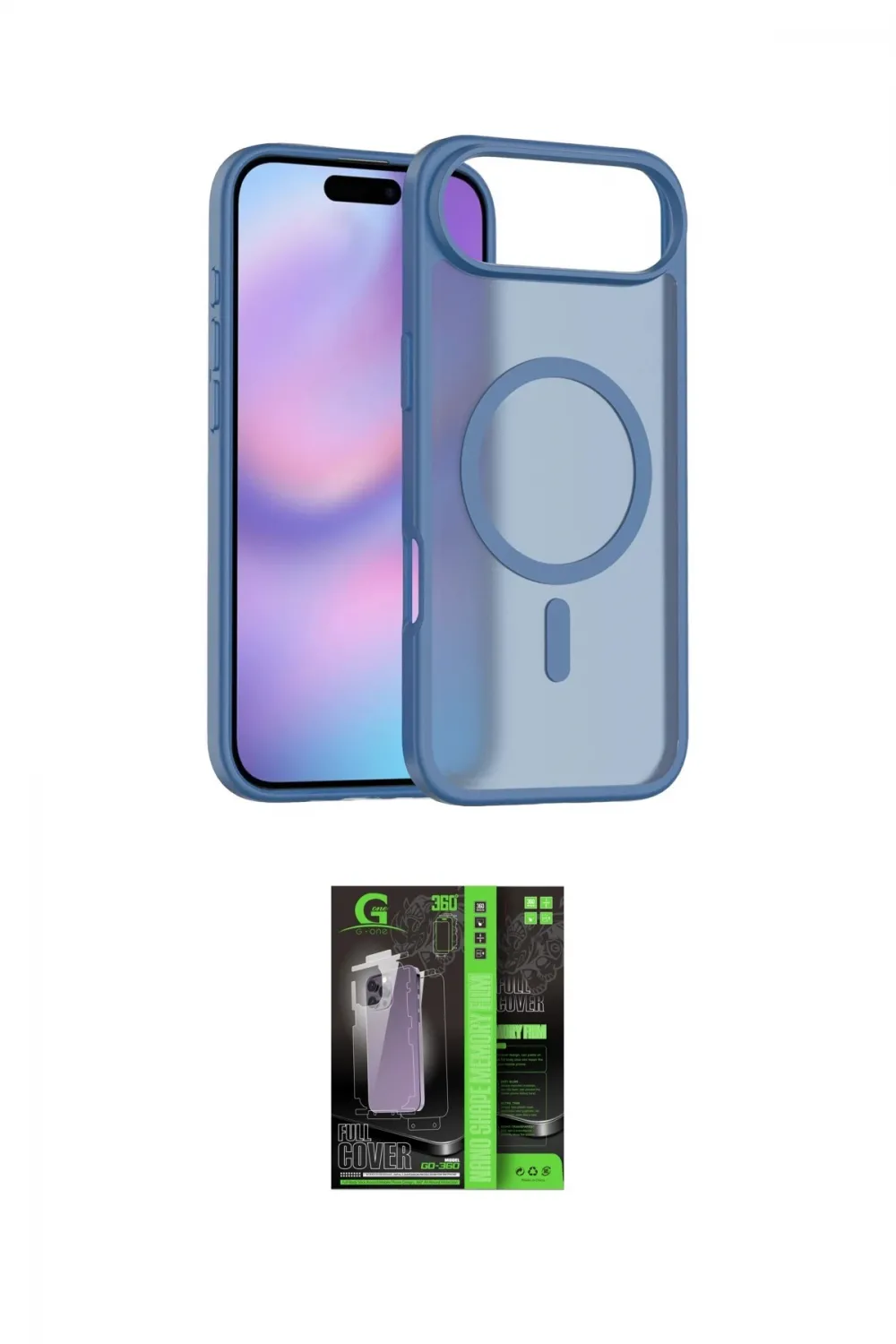 ieg™ iPhone 17 Air Kılıf Siluet Minimal Prime - Şeffaf 360 Full Body Arka Koruyucu