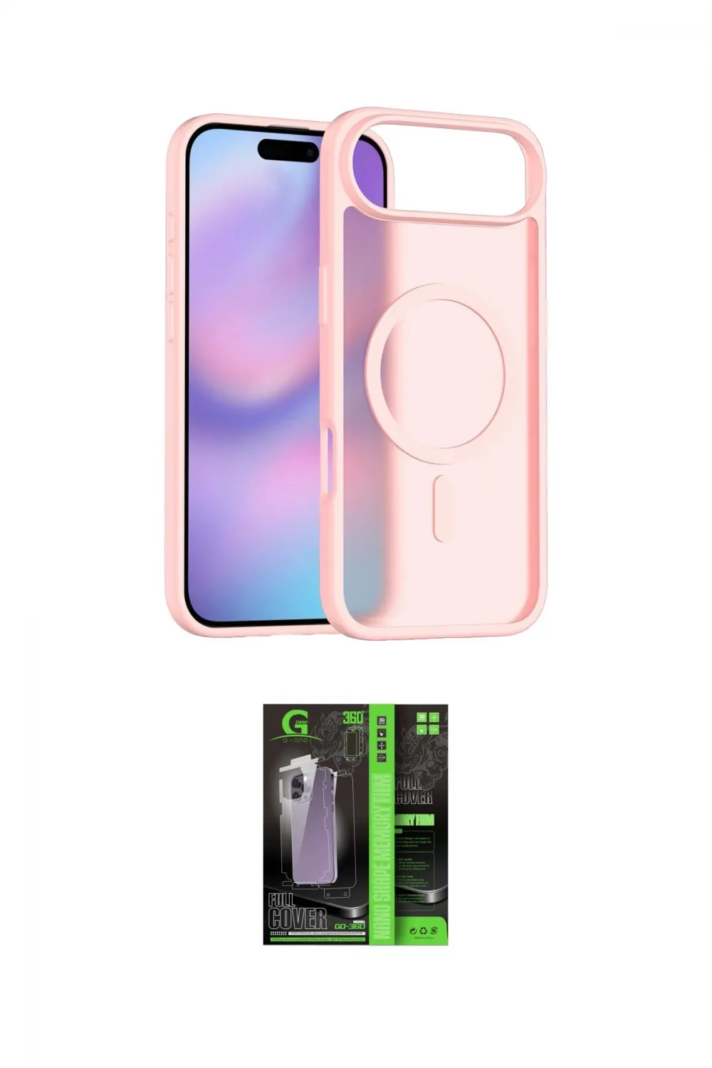 ieg™ iPhone 17 Air Kılıf Siluet Minimal Prime - Şeffaf 360 Full Body Arka Koruyucu