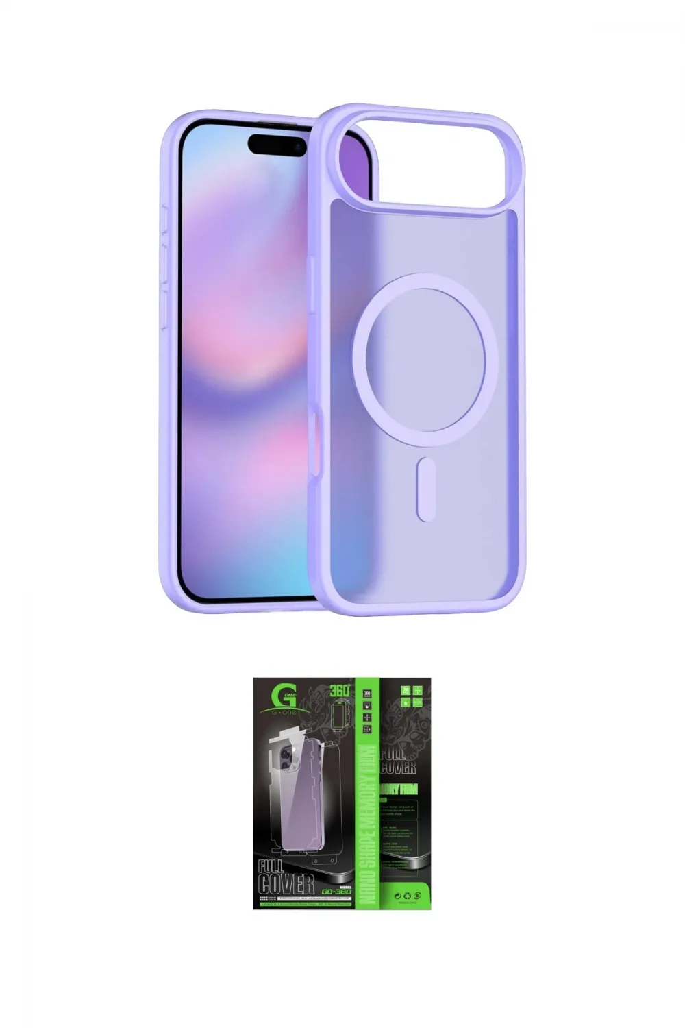 ieg™ iPhone 17 Air Kılıf Siluet Minimal Prime - Siyah 360 Mat Full Body Arka Koruyucu