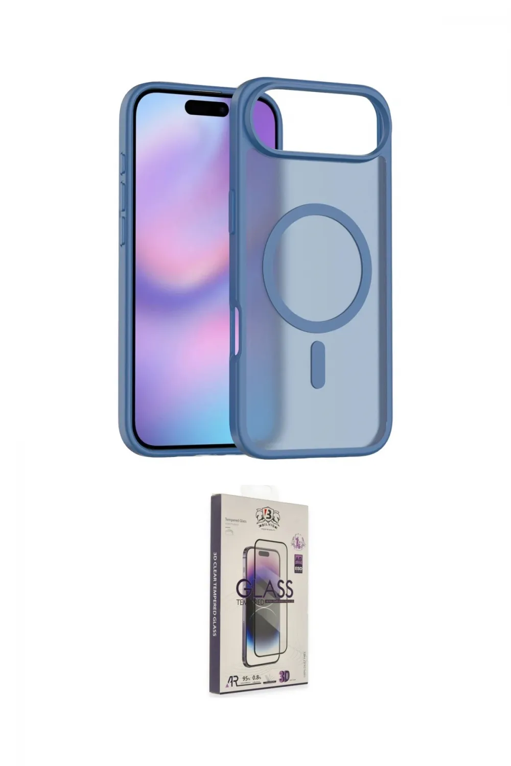 ieg™ iPhone 17 Air Kılıf Siluet Minimal Prime - Siyah Bilvis 3D Cam Ekran Koruyucu