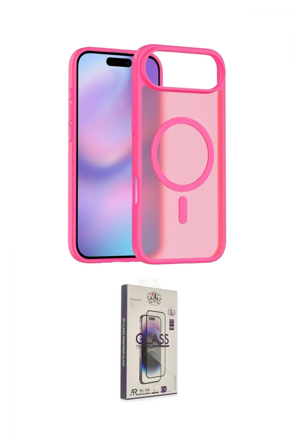 ieg™ iPhone 17 Air Kılıf Siluet Minimal Prime - Siyah Bilvis 3D Cam Ekran Koruyucu