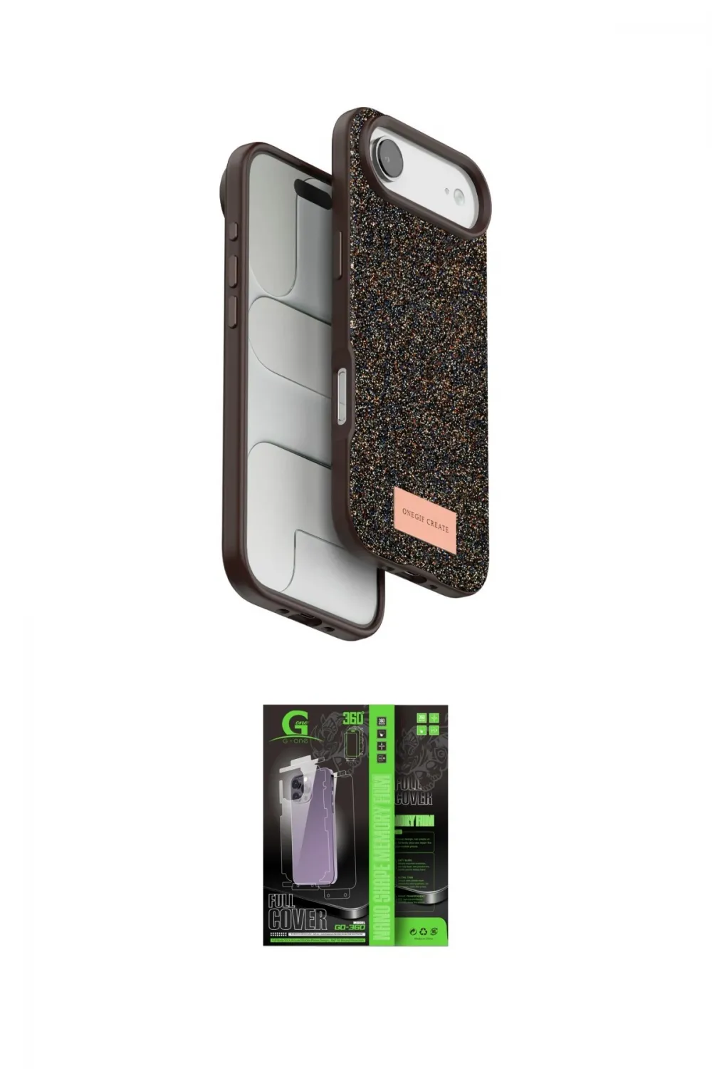 ieg™ iPhone 17 Air Kılıf Vadi Klasik Serisi - Şeffaf 360 Full Body Arka Koruyucu
