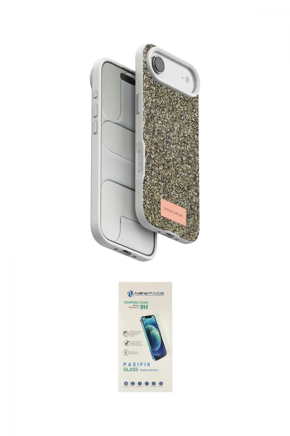 ieg™ iPhone 17 Air Kılıf Vadi Klasik Serisi - Şeffaf Pasifik Cam Ekran Koruyucu