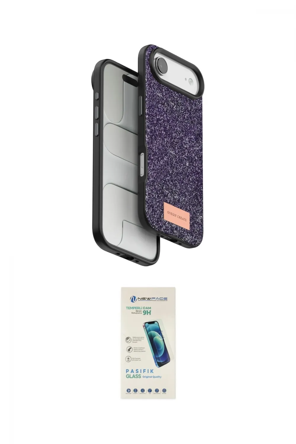 ieg™ iPhone 17 Air Kılıf Vadi Klasik Serisi - Şeffaf Pasifik Cam Ekran Koruyucu