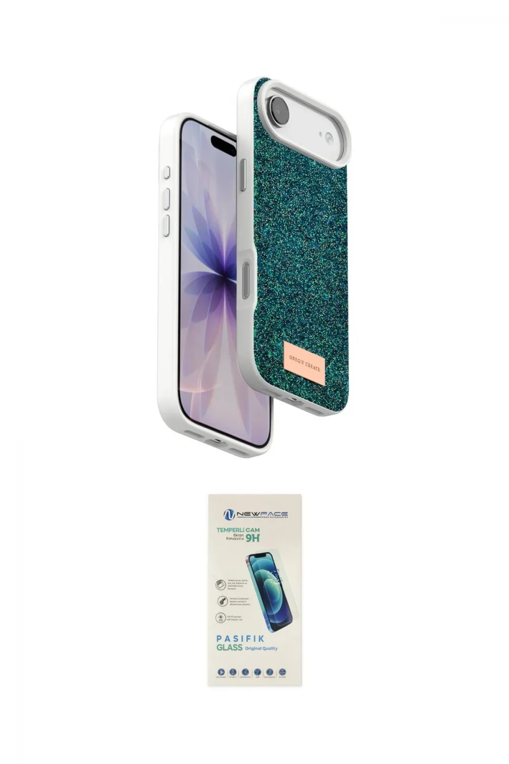 ieg™ iPhone 17 Air Kılıf Vadi Klasik Serisi - Şeffaf Pasifik Cam Ekran Koruyucu