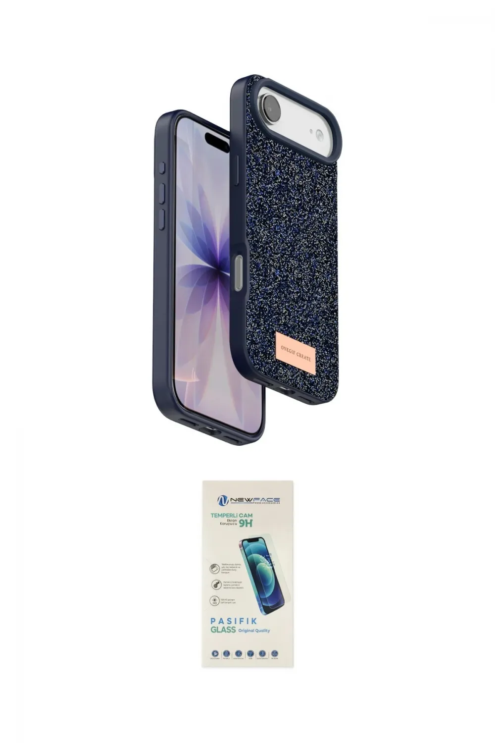 ieg™ iPhone 17 Air Kılıf Vadi Klasik Serisi - Şeffaf Pasifik Cam Ekran Koruyucu