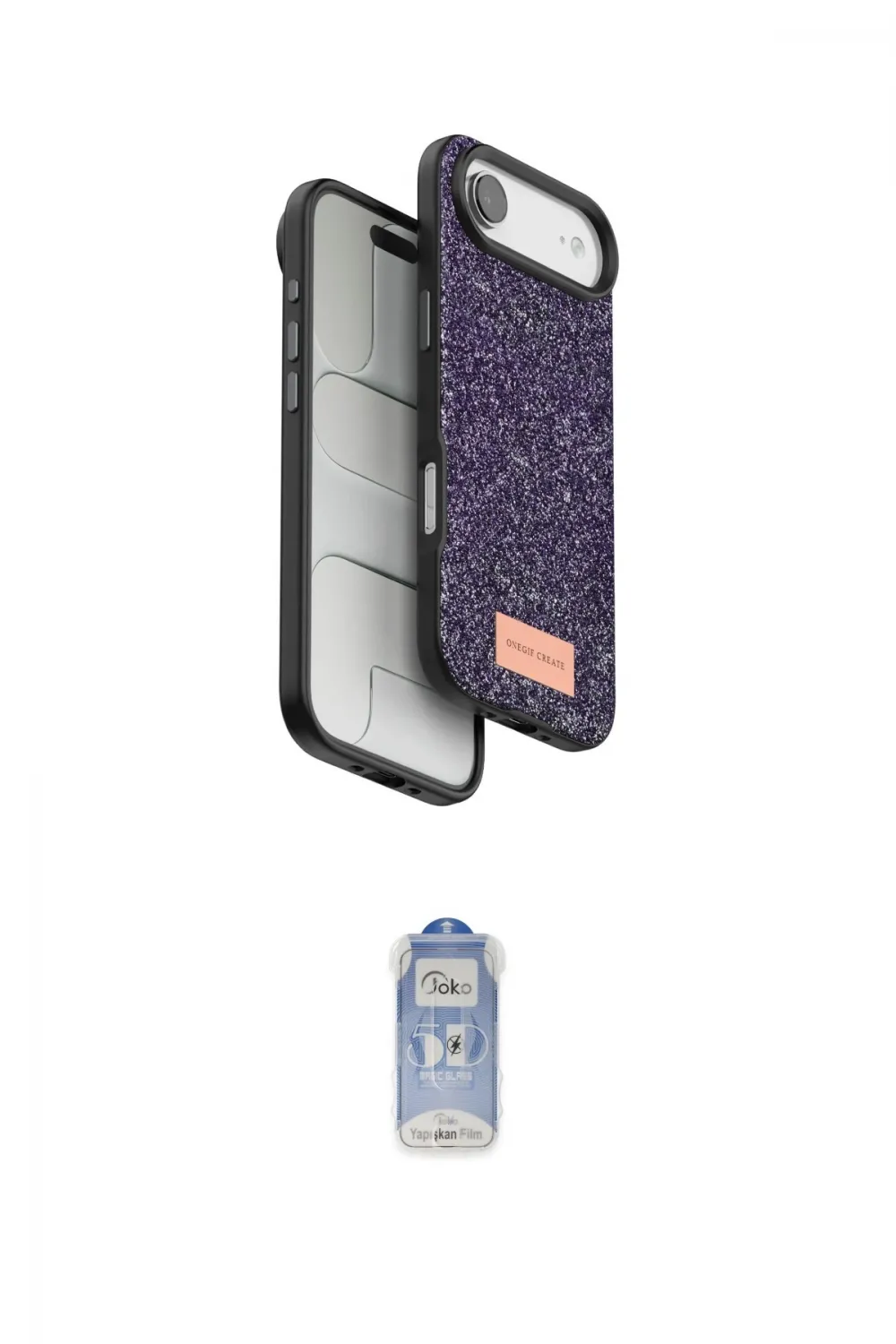 ieg™ iPhone 17 Air Kılıf Vadi Klasik Serisi - Siyah Joko Magic 5D Cam