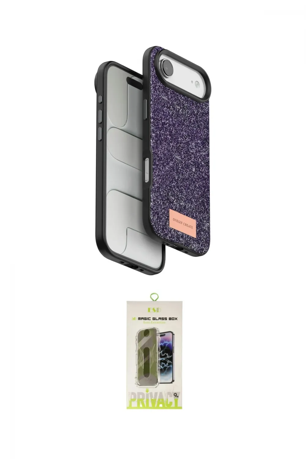 ieg™ iPhone 17 Air Kılıf Vadi Klasik Serisi - Siyah Joko Magic 5D Hayalet Cam