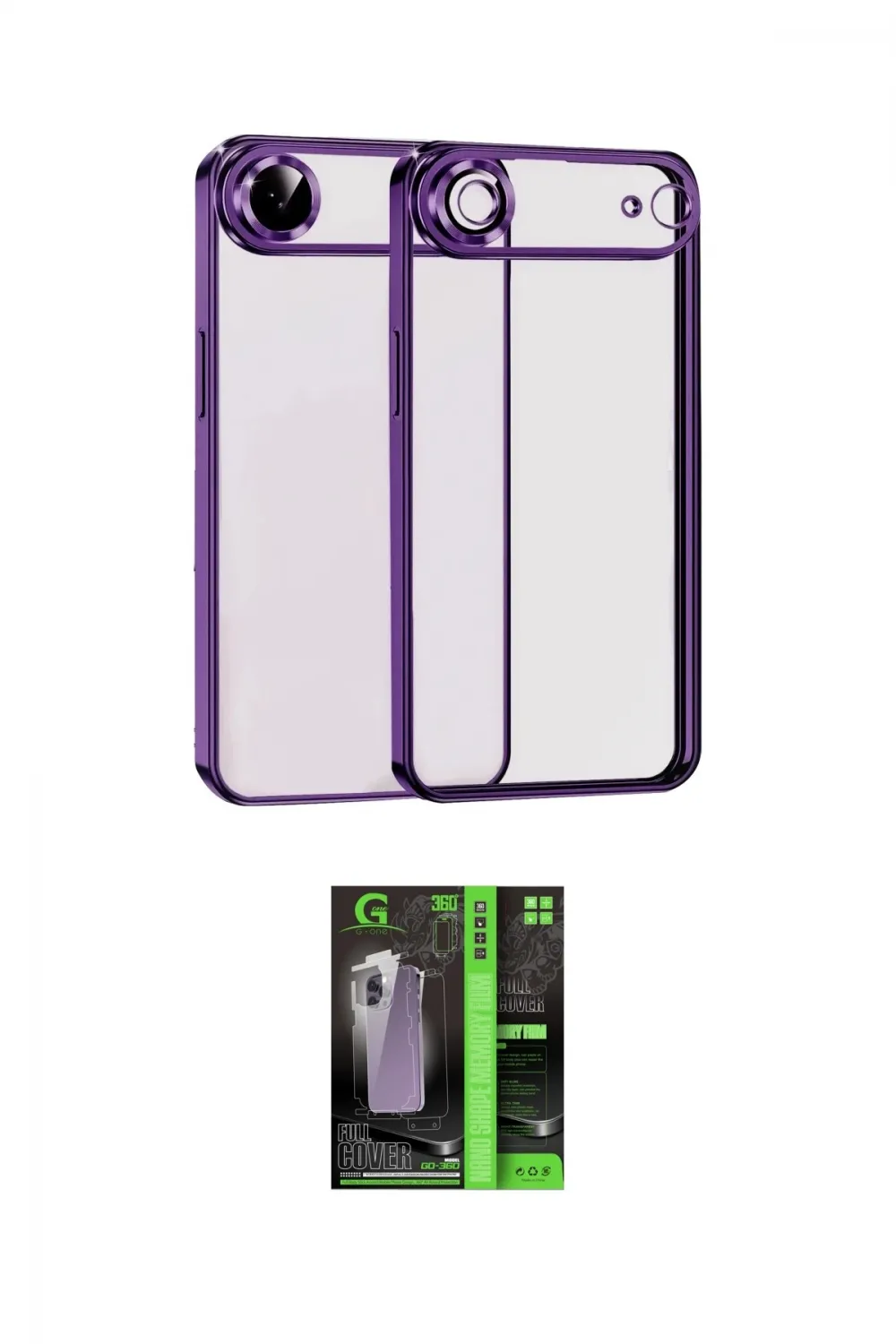 ieg™ iPhone 17 Air Kılıf Vadi Minimal - Siyah 360 Mat Full Body Arka Koruyucu