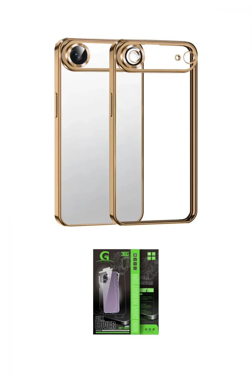 ieg™ iPhone 17 Air Kılıf Vadi Minimal - Siyah 360 Mat Full Body Arka Koruyucu