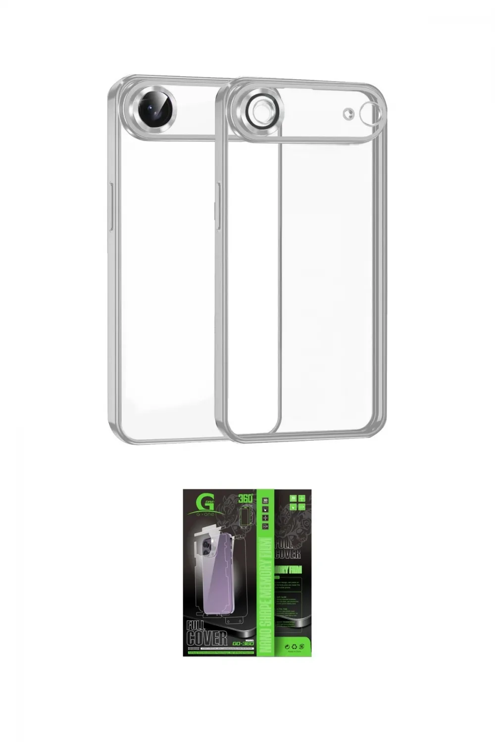 ieg™ iPhone 17 Air Kılıf Vadi Minimal - Siyah 360 Mat Full Body Arka Koruyucu
