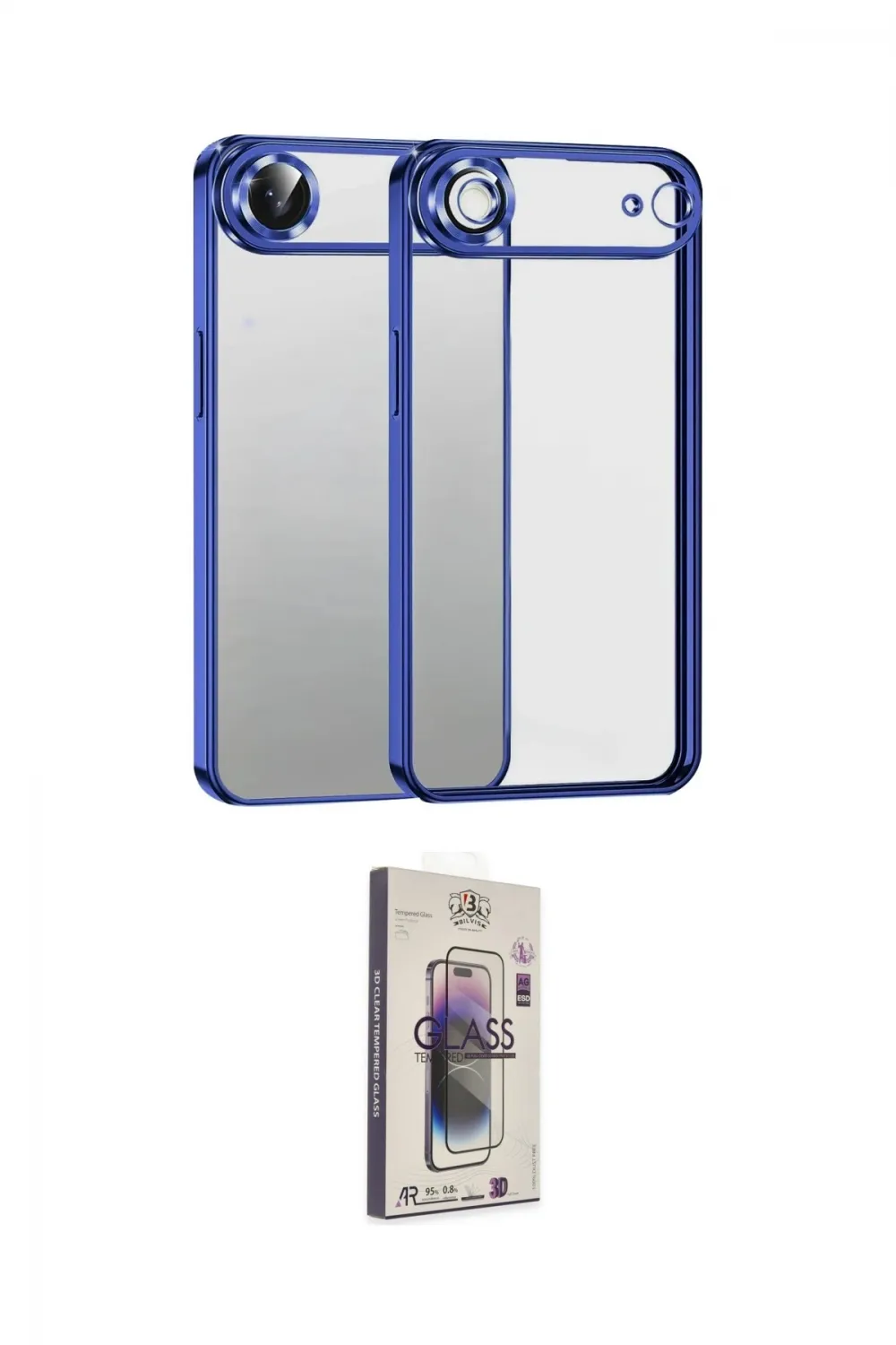ieg™ iPhone 17 Air Kılıf Vadi Minimal - Siyah Bilvis 3D Cam Ekran Koruyucu