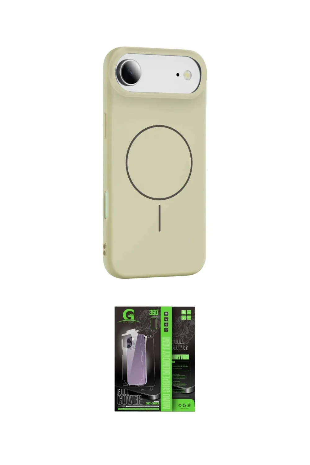 ieg™ iPhone 17 Air Kılıf Yankı Form Serisi - Şeffaf 360 Full Body Arka Koruyucu