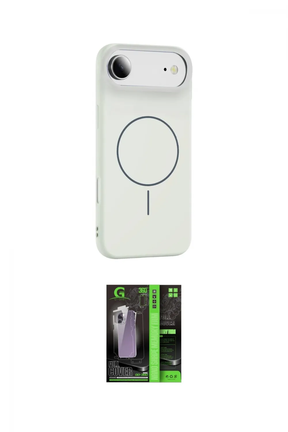 ieg™ iPhone 17 Air Kılıf Yankı Form Serisi - Şeffaf 360 Full Body Arka Koruyucu