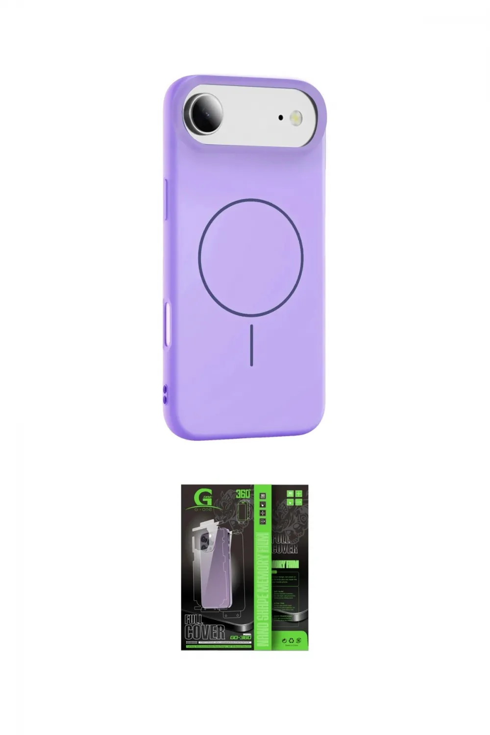 ieg™ iPhone 17 Air Kılıf Yankı Form Serisi - Şeffaf 360 Full Body Arka Koruyucu