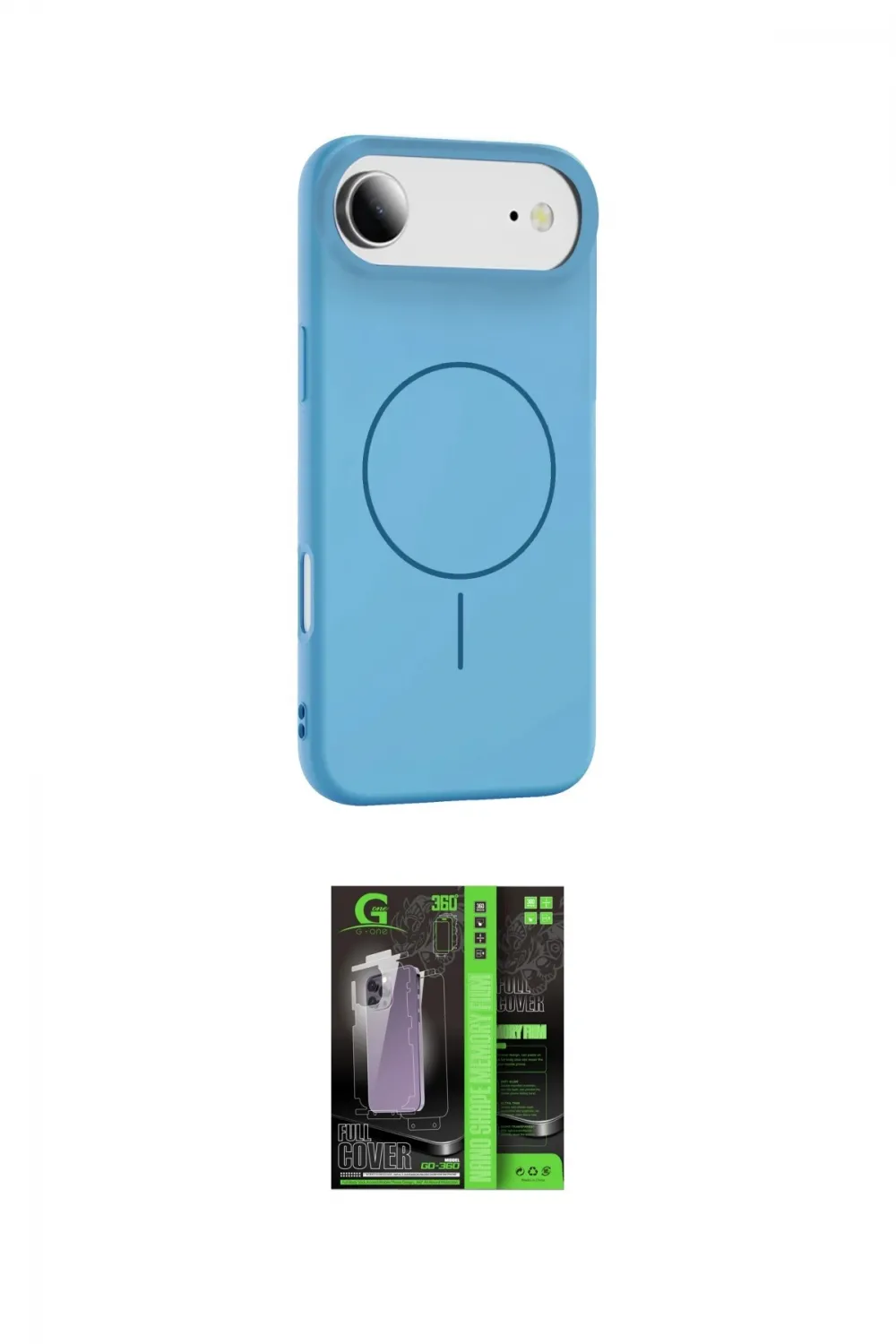 ieg™ iPhone 17 Air Kılıf Yankı Form Serisi - Şeffaf 360 Full Body Arka Koruyucu